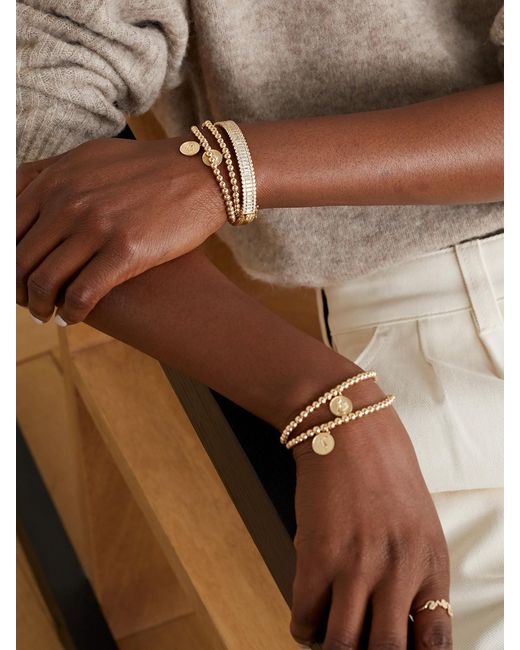 Sydney Evan Metallic Leo 14-Karat Diamond Bracelet