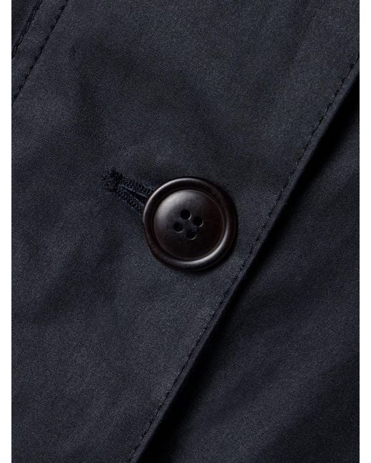 Barbour Blue The Edit By Alexa Loren Corduroy-Trimmed Waxed-Cotton Jacket