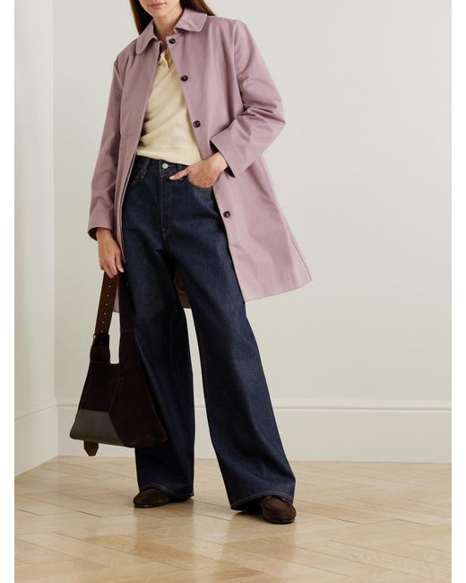 Leset Pink Yuri Mantel Aus Baumwoll-Twill