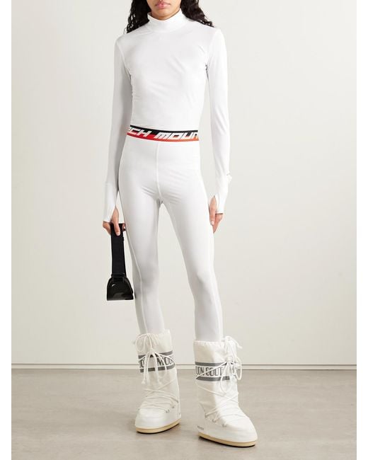 Aztech Mountain White Next To Skin Stretch-Jersey Turtleneck Base Layer