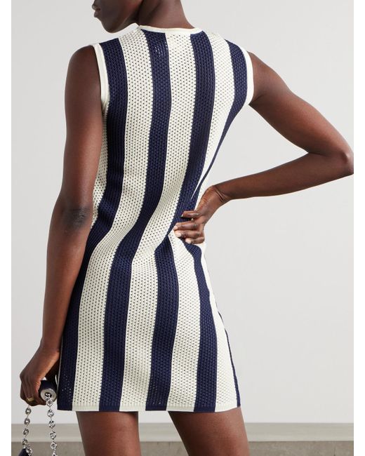 Eres Blue Bayadere Pirate Gestreiftes Minikleid Aus Einer Baumwollmischung