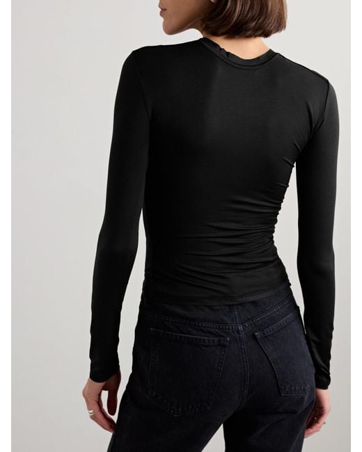 CDLP Black Lyocell-Blend T-Shirt