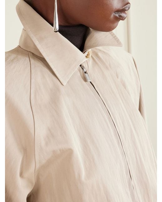 Magda Butrym Natural Embroidered Cotton-Blend Jacket