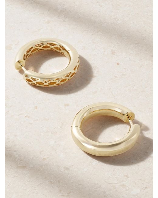 Anita Ko Natural Cosmo 18-Karat Hoop Earrings