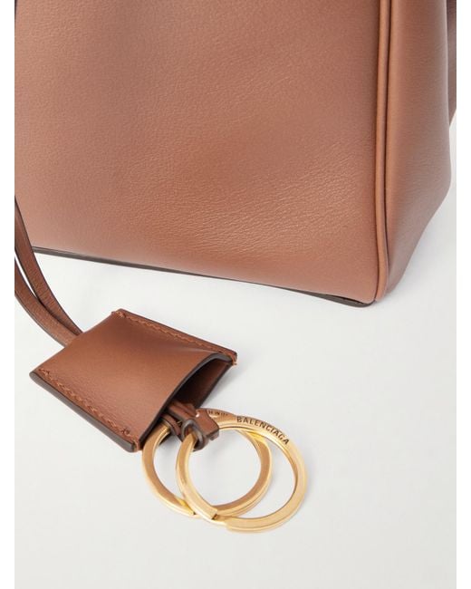 Balenciaga Brown Rodeo Medium Leather Shoulder Bag