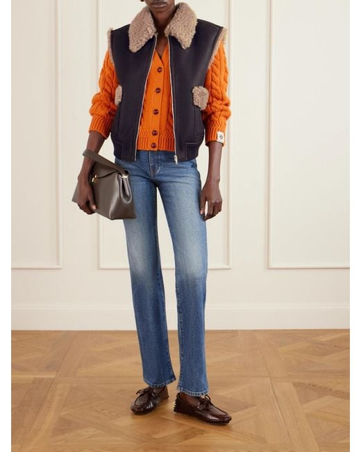 Bally Brown Shearling Vest
