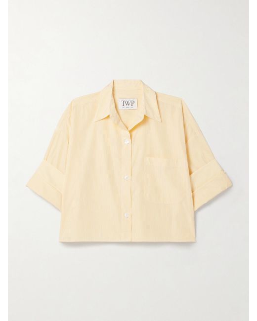 Twp Natural Next Ex Striped Cotton-Poplin Shirt