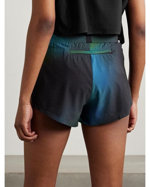 Adidas Originals Blue Y-3 Ombré Recycled-Mesh Shorts