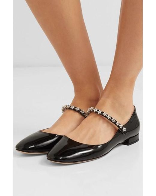 Miu miu patent leather cheap flats