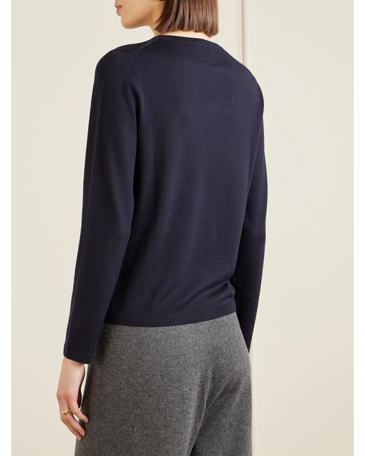 Allude Black Wool Sweater