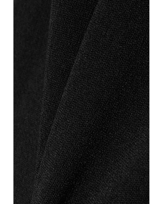 Alaïa Black Archetypes Convertible Off-The-Shoulder Stretch-Knit Midi Dress