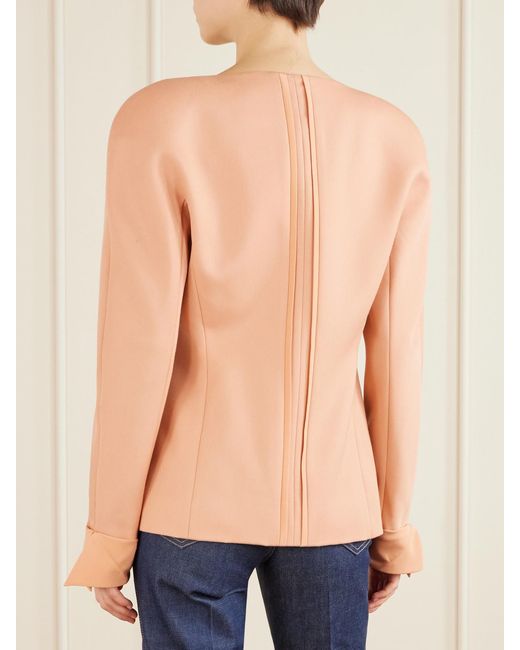 Chloé Pink Wool-Crepe Jacket