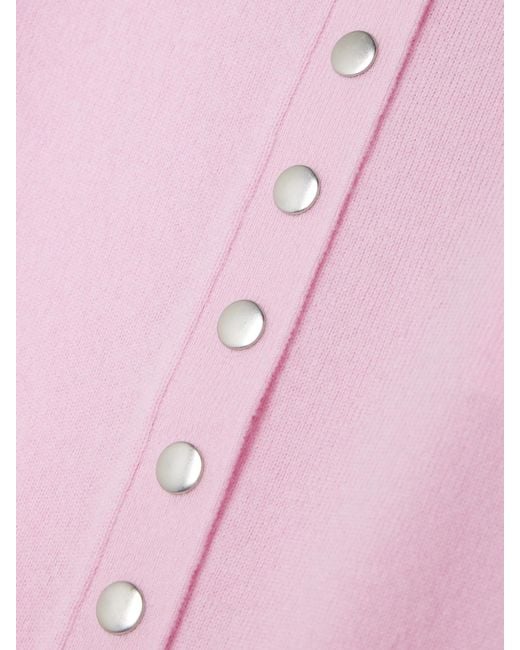 Isabel Marant Pink Idesia Merino Wool And Cashmere-Blend Cardigan