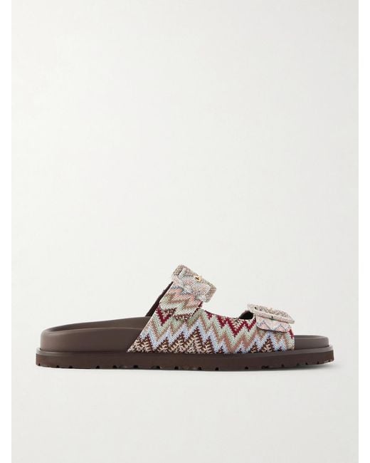Missoni Multicolor Clea Striped Woven Sandals