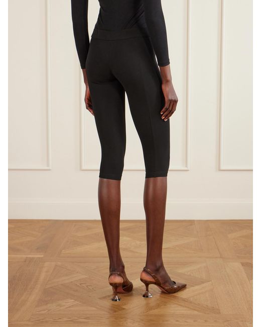 Magda Butrym Blue Strech-Jersey Skinny Capri Pants