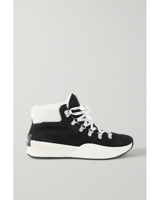 sorel out n about faux shearling collar boot
