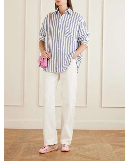 Jacquemus Pink Les Tennis Suede And Leather Trimmed Mesh Sneakers