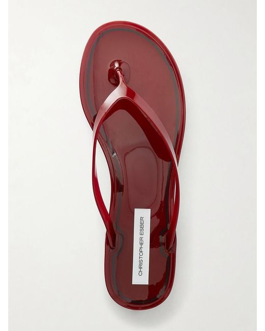 Christopher Esber White Jo Pvc Flip Flops