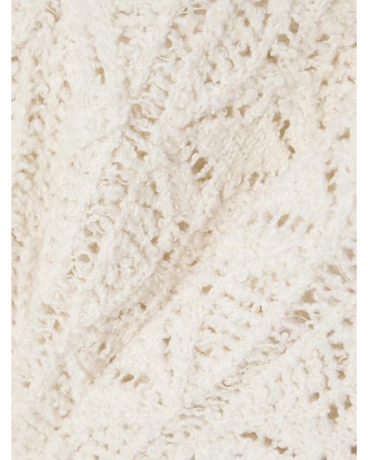 Loulou de Saison Natural Antila Oberteil Aus Gehäkelter Chenille Aus Einer Baumwollmischung