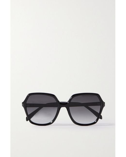 Celine Oversized Square-frame Acetate Sunglasses in Black | Lyst