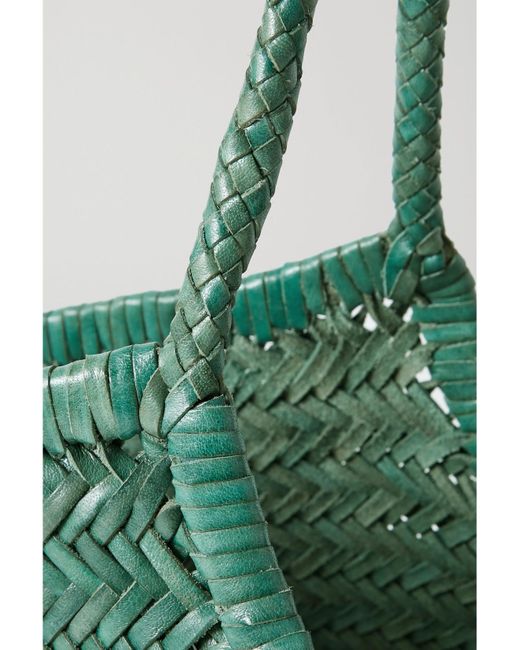 Dragon Diffusion Green Nantucket Große Tote Aus Geflochtenem Leder