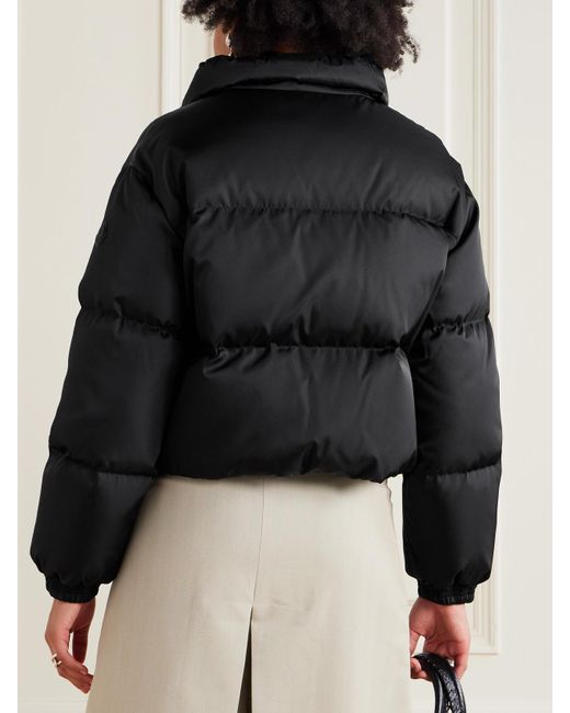 Moncler Black Vissec Quilted Drill Down Jacket