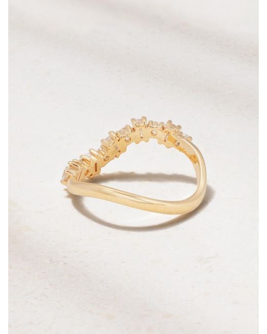 Ileana Makri Natural Wave 18-Karat Diamond Ring