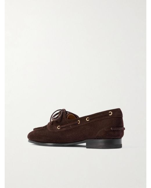 Bally Brown Pathy Suede Loafers
