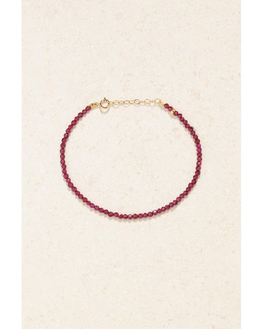 JIA JIA White Net Sustain Birthstone 14-Karat Beaded Bracelet