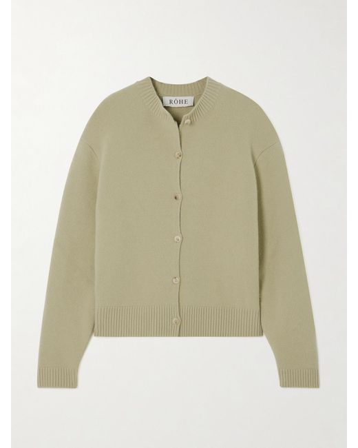 Rohe Green Wool Cardigan