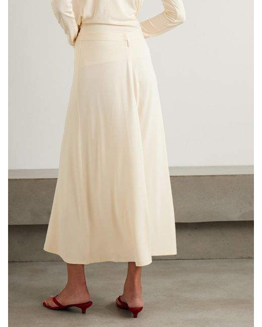 Totême  Natural Stretch-Jersey Midi Skirt