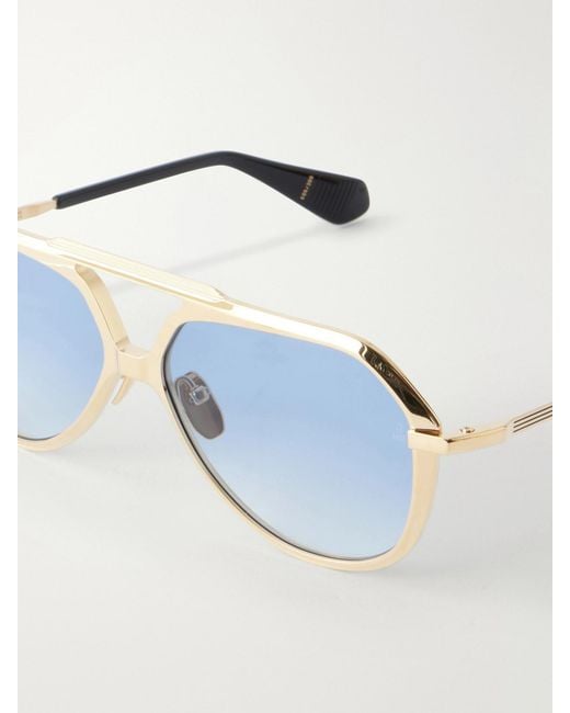 Jacques Marie Mage Blue Lou Lou De La Falaise Louise Aviator-Style Titanium Sunglasses