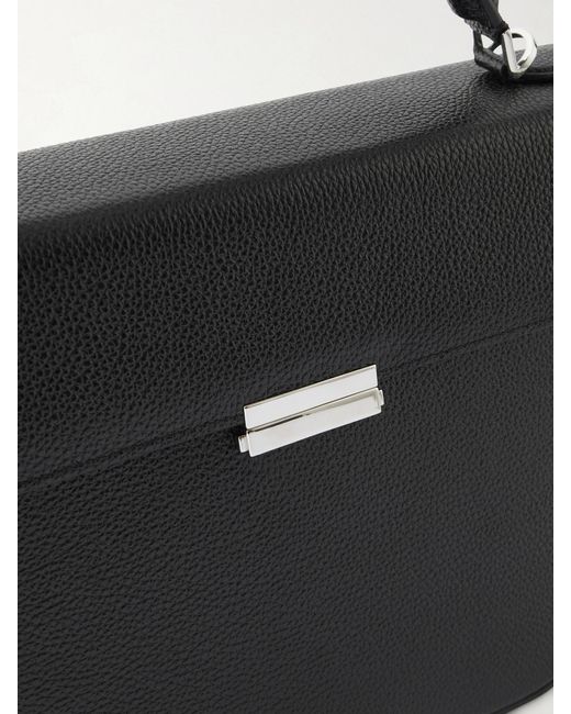 Totême  Black Clip Textured-Leather Shoulder Bag