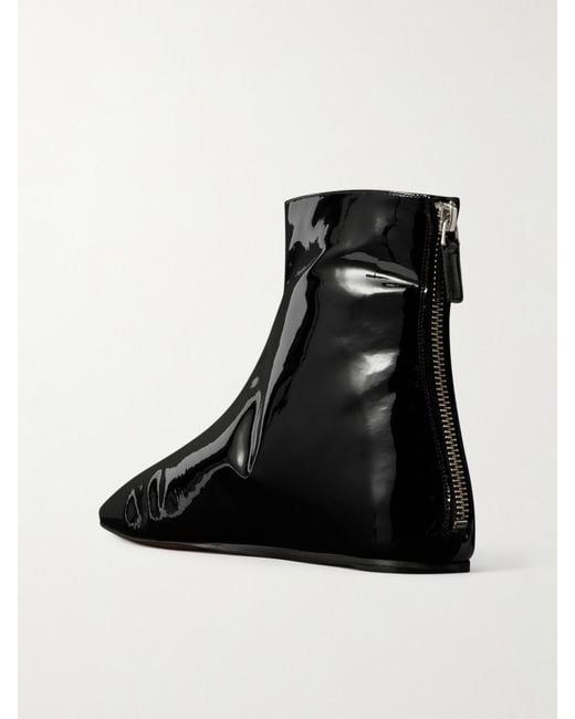 Le Monde Beryl Black Luna Patent-Leather Ankle Boots