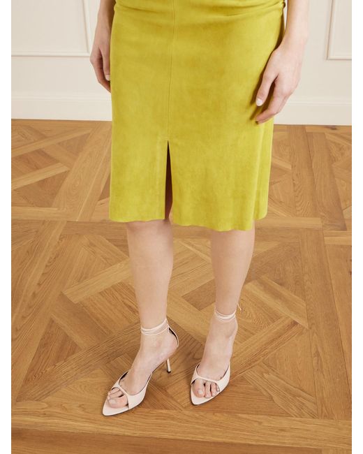 Victoria Beckham Natural Eliza Leather Sandals