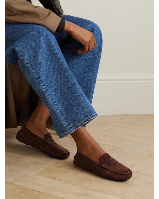 Gommino suede shop loafers