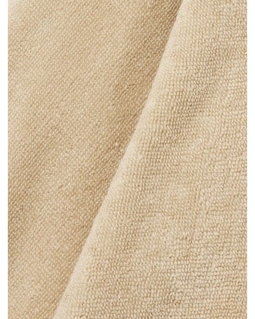 Lisa Marie Fernandez Natural Strandkleid Aus Baumwollfrottee Mit Kapuze