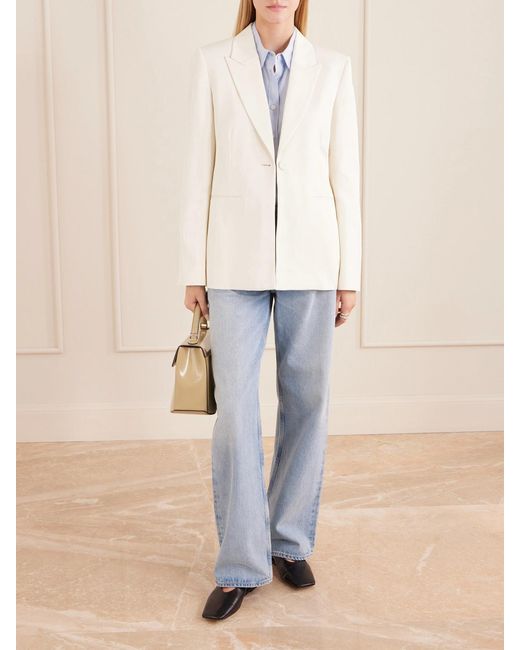 Twp Natural Her Fit Satin Blazer