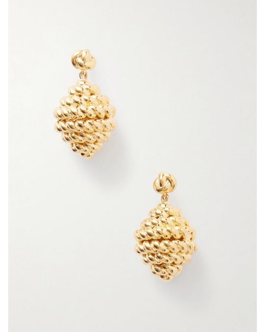 Totême Metallic Rope-Plated Earrings