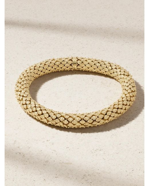 Carolina Bucci Natural Florentine Twister Luxe 18-Karat Bracelet