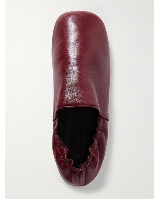 Khaite Red Banks Leather Loafers