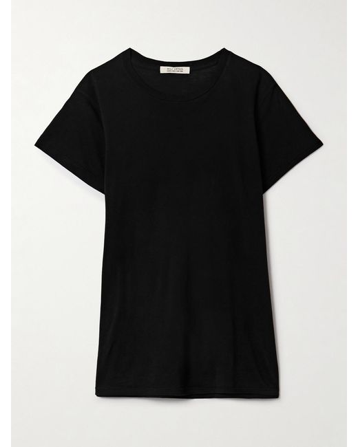 Nili Lotan Black Lana Cotton-Jersey T-Shirt
