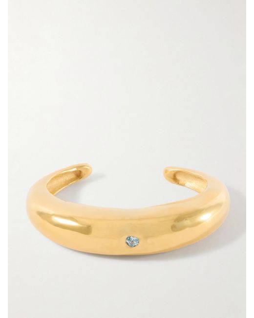 SIMUERO Natural Delfina-Plated Cubic Zirconia Bangle