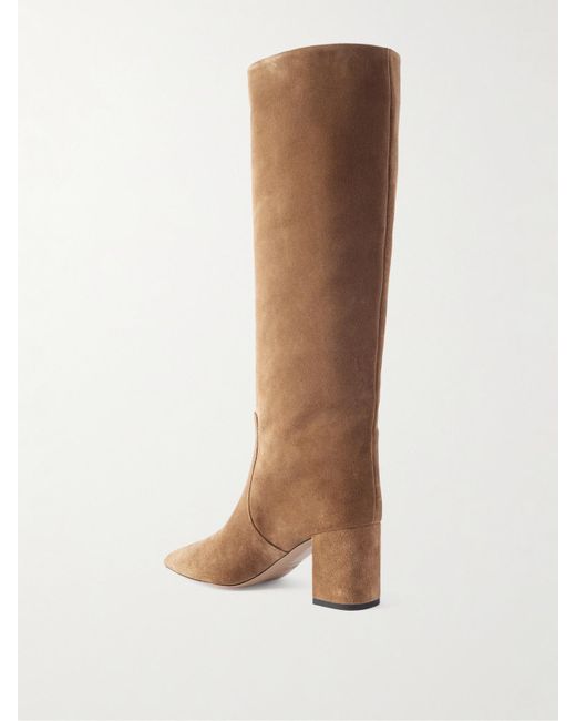 Paris Texas Brown Anja 70 Suede Knee Boots