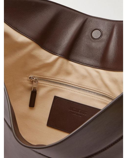 Jacquemus Brown Le Calisso Rond Schultertasche Aus Leder