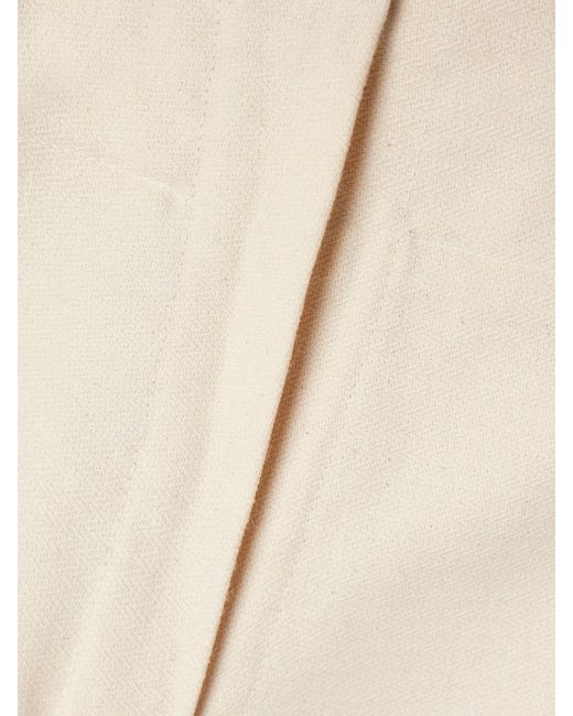 Thank You Have A Good Day Natural Pierrot Cotton Flared Pants