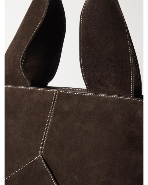 Metier Brown Market Small Suede Tote