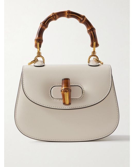 Gucci Natural Bamboo 1947 Small Leather Tote