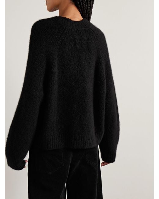 Nili Lotan Black Tomaso Cashmere And Silk-Blend Sweater