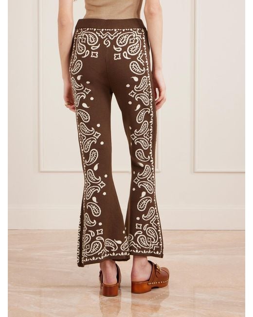 Farm Rio Natural Schlaghose Aus Jacquard-Strick